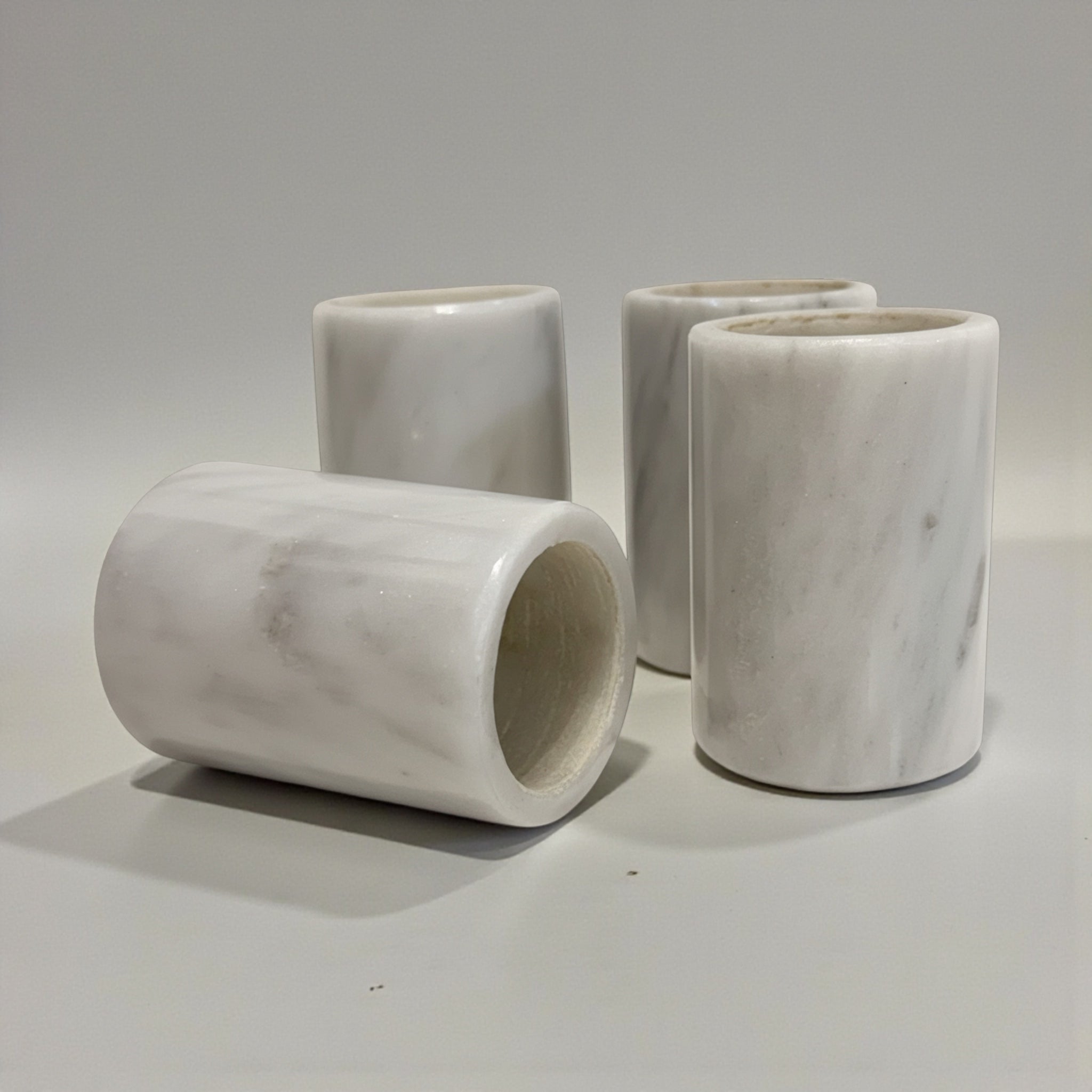 Juego de 4 Tequileros Mármol