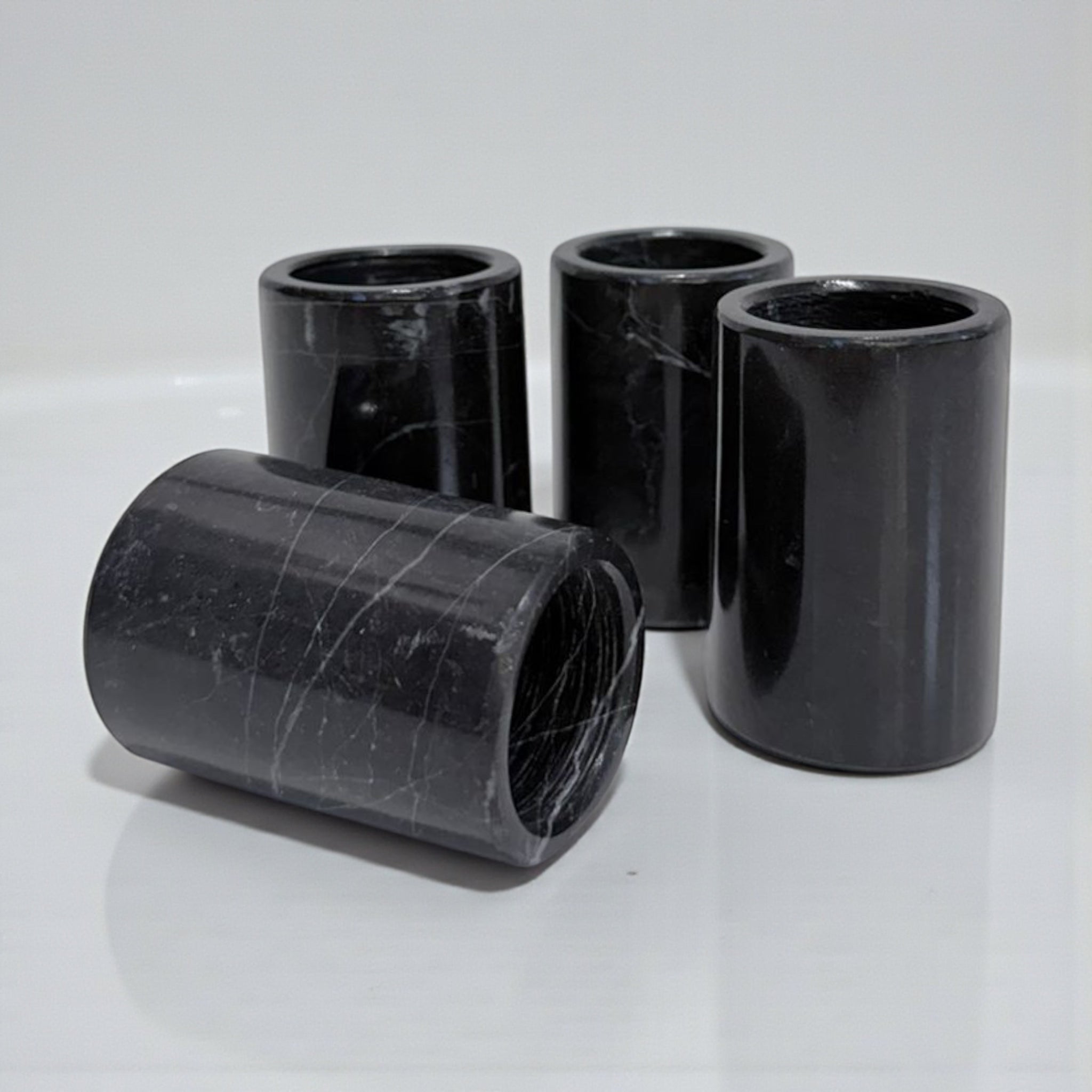 Juego de 4 Tequileros Mármol