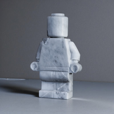 Decorative Lego figure in marble