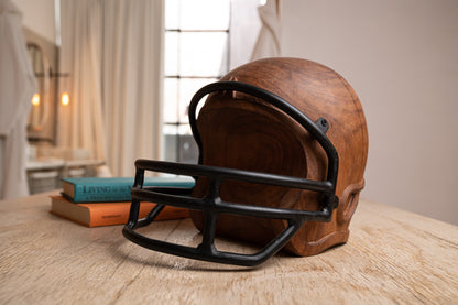 Parota Wooden American Football Helmet