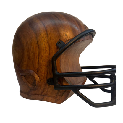 Parota Wooden American Football Helmet