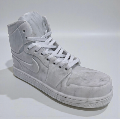 Jordan marble boot tennis shoes.