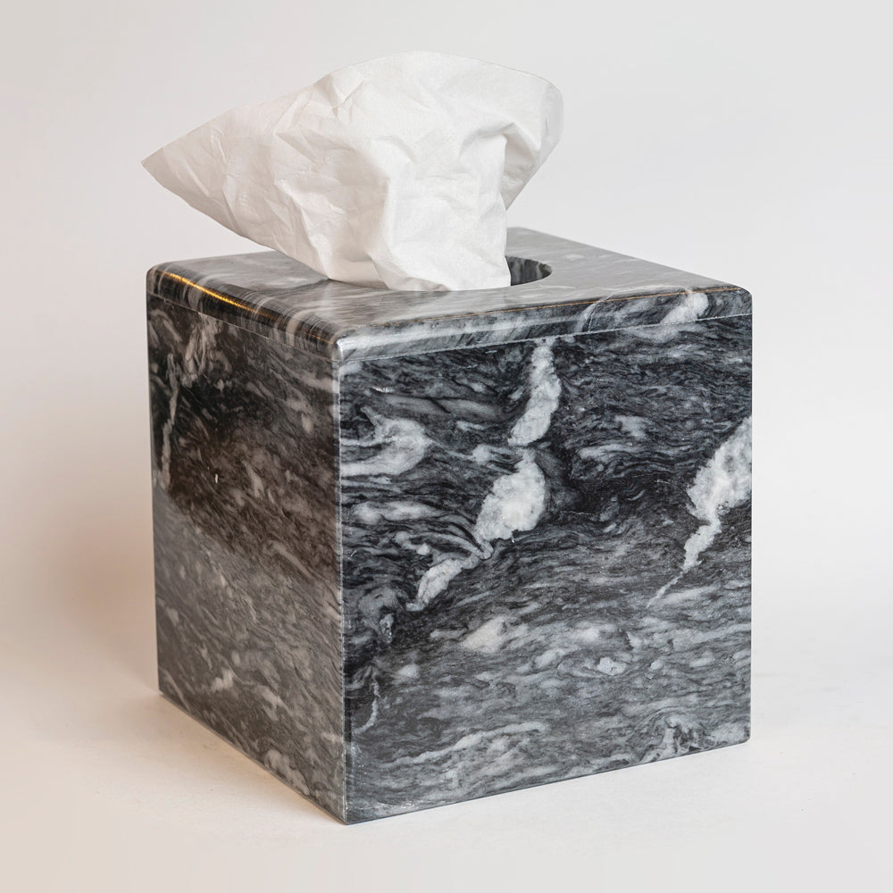 Square Marble Disposable Tissue Holder.