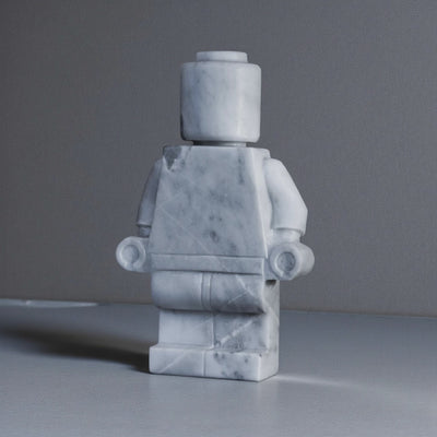 Decorative Lego figure in marble