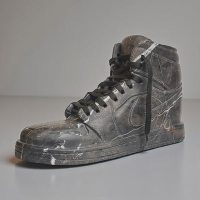 Jordan marble boot tennis shoes.